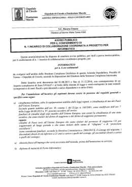 Informatico 2015 - Ospedale di Circolo e Fondazione Macchi