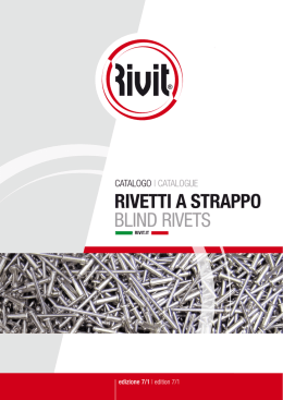 Rivetti Rivit - Catalogo 7/1 2015