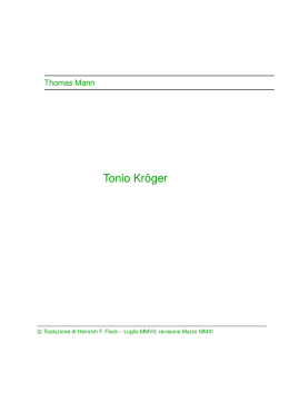 Mann Tonio Kr&ouml;ger