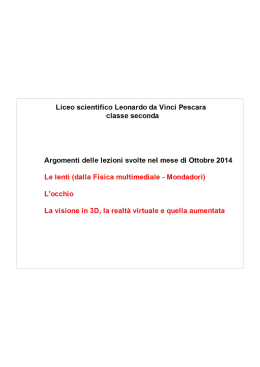 Lezione con immagini della fisica multimediale
