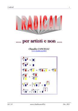 I radicali - Claudio Cancelli