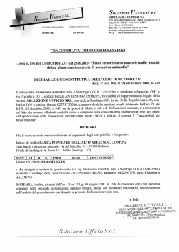 Conto Dedicato - Soluzione Ufficio Srl
