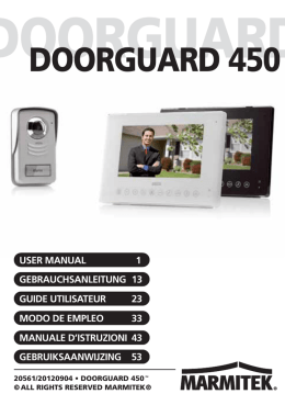 Marmitek DoorGuard 450 user manual