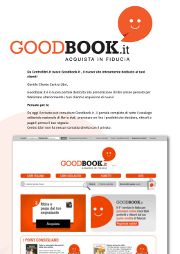 Presentazione Esercente GoodBook