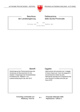 Oggetto - Assoimprenditori Alto Adige