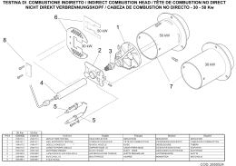 testina di combustione indiretto / indirect combustion head / t&ecirc;te de
