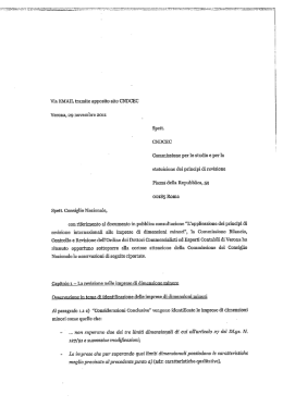 Via EMAIL tramite apposito sito CND CEC Verona, 29 novembre 2011