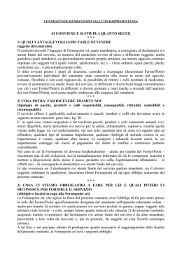 oggetto del contratto