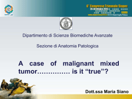 O.3. Carcinosarcoma of the salivary gland …… is it true?
