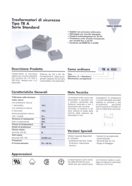 Trasformatori di sicurezza