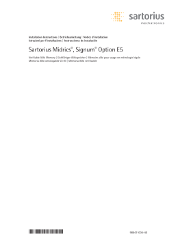 Sartorius Midrics®, Signum® Option E5