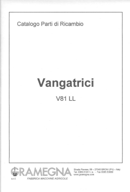 Catalogo Parti di Ricambio