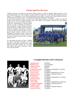 Una lunga storia di... - Unione Sportiva Derviese