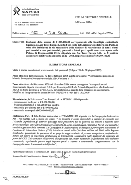Delibera n. 786 del 07.11.2014 - Azienda Ospedaliera San Paolo