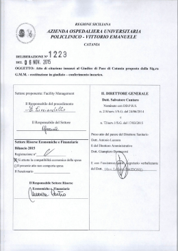DEL I) [i NOV. 2015 - Azienda Ospedaliero