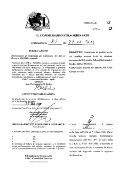 delibera cs n 85 del 22gen2016 costituzione in giudizio atto di