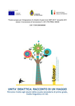 UNITA` DIDATTICA: RACCONTO DI UN VIAGGIO