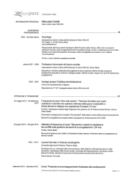Curriculum - ATO Centrale Friuli