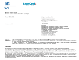 la circolare 128 dell`Inps