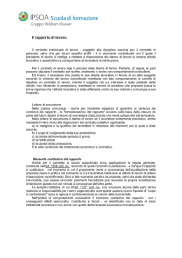 Materiale didattico a cura del Dott. Ernesto Palomba