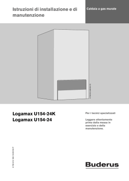 Istruzioni di installazione e di manutenzione Logamax
