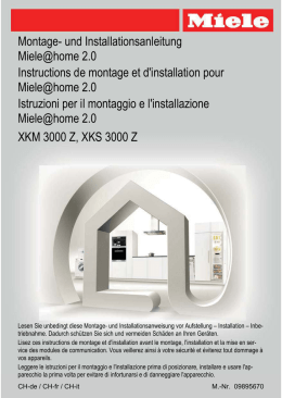 Montage- und Installationsanweisung Miele@home 2.0
