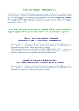 Marcatura CE - Stazione Sperimentale del Vetro