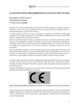 L`innovazione tecnologica dell`involucro edilizio tra nuovi