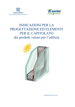 INDICAZIONI PER LA PROGETTAZIONE ED