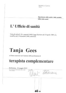 L` Ufﬁcio di sanità