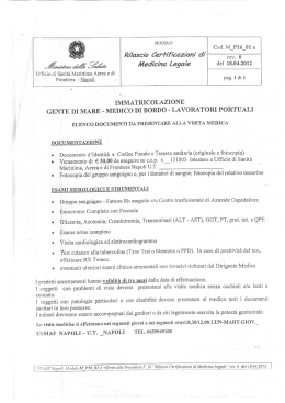 MINISTERO DELLA SALUTE - Collegio Capitani Compartimento di