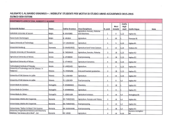 Elenco sedi partner 2015 2016 - Università degli Studi del Molise