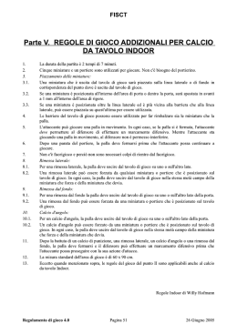 regole calcio 5 - SubbuteoSoloPlay