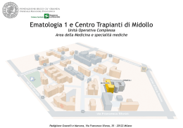 Ematologia 1 e Centro Trapianti di Midollo