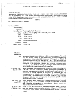 Curriculum - Polo Tecnologico di Pordenone