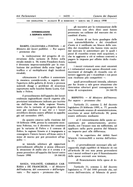Interrogazioni a risposta scritta - XIII Legislatura