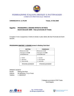 FEDERAZIONE ITALIANA HOCKEY E PATTINAGGIO