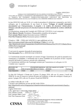 Verb conferim borsa ricerca A. Usai &ndash; CINSA