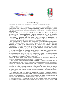 Al Convitto nuova sede per l`Associazione Volontari Carabinieri e