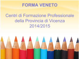 Centri di Formazione Professionale provincia di Vicenza