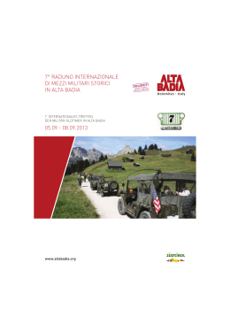 7° raduno internazionale di mezzi militari storici in alta badia 05.09.