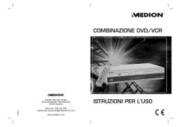ISTRUZIONI PER L`USO COMBINAZIONE DVD/VCR