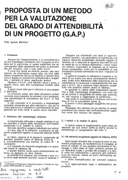 DI UN PROGE`lTO-(G.A.P.) `