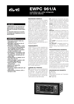 EWPC 961/A 1/2001 ita - Produktübersicht... ...www.delcocontrols.ch