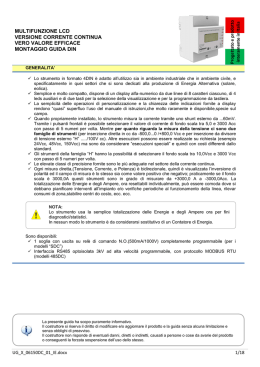 multifunzione lcd versione corrente continua vero valore efficace