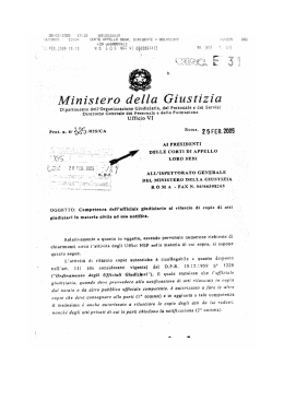 CIRCOLARE-competenza dell`ufficiale giudiziario al rilascio di copie