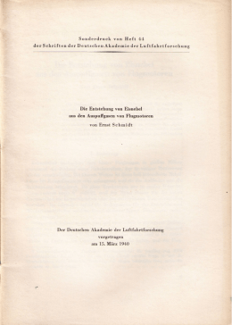 Die Entstehung von Eisnebel aus den Auspuffgasen von Flugmotoren