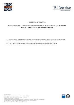 manuale per l`accreditamento
