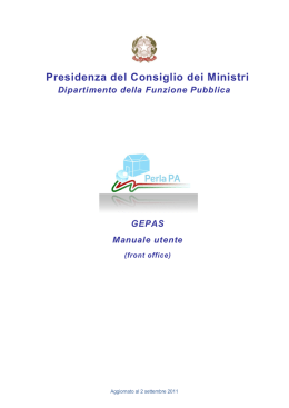Manuale Utente GEPAS