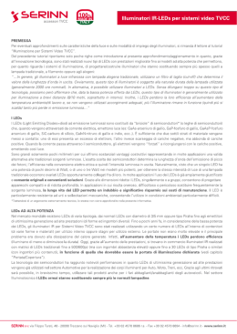 Illuminatori IR-LED per Sistemi Video